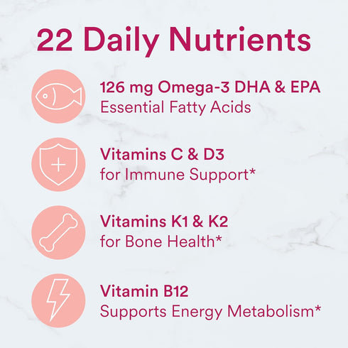 SmartyPants Women's Multivitamin Gummies - Omega 3 Fish Oil, Methylfolate, Vitamin D3, Gluten Free, 180 Count