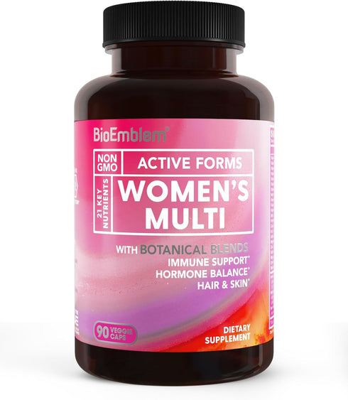 BioEmblem Women's Multivitamin - Complete Daily Multi for Immunity, Energy, Hair, Skin