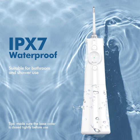 Cordless Water Dental Flosser: Professional Oral Irrigator with LED Display, 5 Modes, 300ML Tank, IPX7 Waterproof