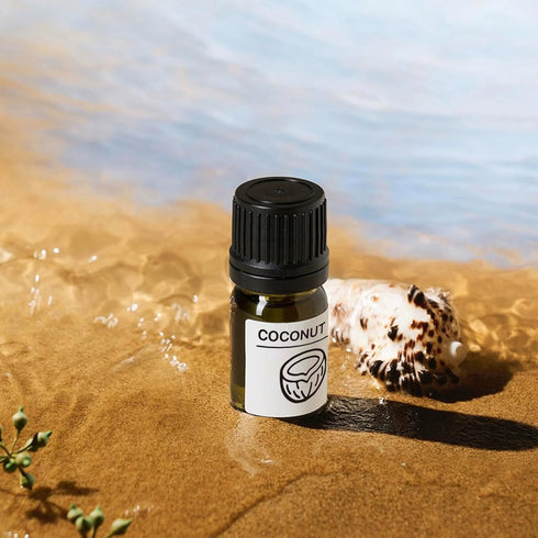 Essential Oils Set Gold Coast Series, Set of 6 Pure Oils - Sweet Orange, Grapefruit, Coconut, Tea Tree, Eucalyptus