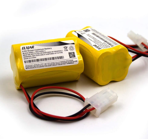 elxjar 4.8V 800mAh Ni-CD AA Battery Pack Replacement, 2-Pack for Energizer