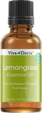 Viva Doria 100% Pure Lemongrass Essential Oil, Undiluted, Food Grade, 30 mL (1 Fl Oz)
