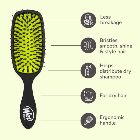 Wet Brush Shine Enhancer Hair Brush, Purple, Ultra-soft IntelliFlex Bristles for All Hair Types