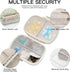 Soleebee Portable 8 Compartments Daily Pill Organizer, Bling Crystal Diamond Pill Box, Small Travel Medicine Container