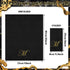 MotiMind 100 3ply Monogrammed Pcs Black and Gold Napkins Monogram Black and Gold Disposable Paper Dinner Initial