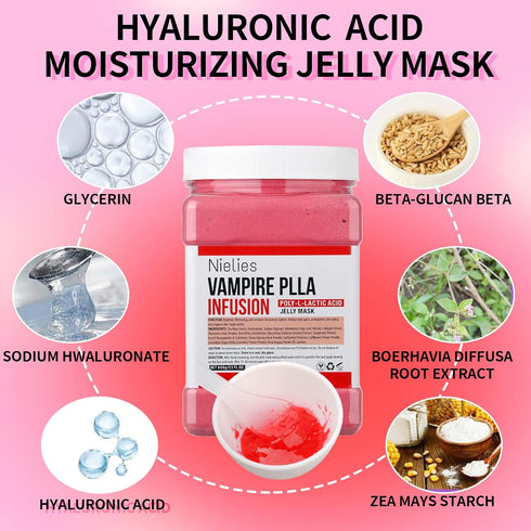 Vampire "Peel-Off" Jelly Mask Set - Facial Skin Care, Instant Hydration, Vegan Peel Off Face Mask for Moisturizing