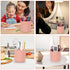 Makeup Brush Holder Organizer, 360° Rotating Multi-Functional Pen Holder for Vanity Storage (Pink)
