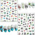 Panda Nail Art Stickers, Holographic Cartoon Bear Self-Adhesive Nail Decals for Women and Girls