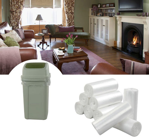 3 Gallon Clear Small Trash Bags for Bathroom, 225 Counts