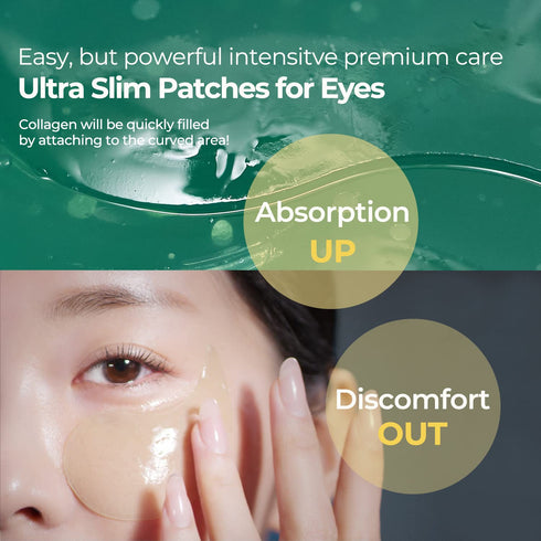 Marine Collagen Under Eye Hydrogel Mask for Dark Circles, Wrinkles & Puffiness | Korean Skincare