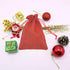 20pcs Burlap Bags with Drawstring - 2.7x3.5 Inch Red Jute Gift Bag Bulk for Christmas Wedding Party Favors