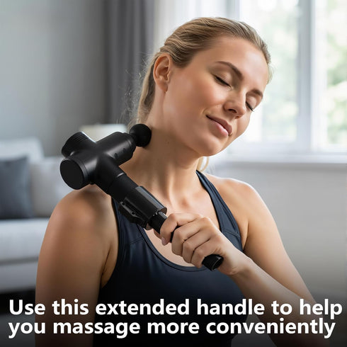 JcoGel Massage Gun Holder Extension Handle for Enhanced Back Massage, Compatible with Hypervolt Compatible Attachment