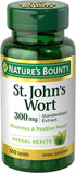 Nature's Bounty St. John's Wort 300 mg Caps, 100 Count