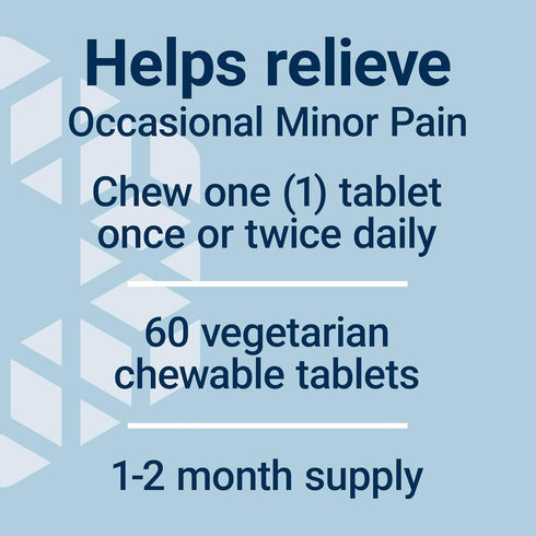 Life Extension Pea Discomfort Relief - Berry Flavor Supplement for Occasional Minor Pain & Discomfort, 60 Chewable