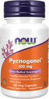 NOW Foods Supplements, Pycnogenol 100 mg with Amla, 60 Veg Capsules, Unique Proanthocyanidins