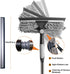 20+ Feet Reach 2 in 1 Window Washing Squeegee & Duster with 3-14 ft Splicable Extension Pole for Indoor & Outdoor