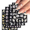Flower Nail Art Stickers Decals - 5D Embossed Spring Design in Yellow, Pink, and White for Nail Decorations