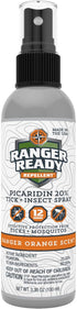 Ranger Ready Picaridin 20% Tick & Insect Repellent, Travel Size 3.4 Oz, Ranger Orange Scent