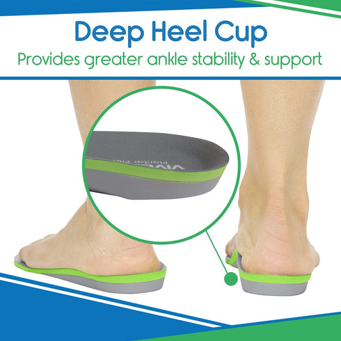 Orthotic Inserts for Plantar Fasciitis - Full Length Arch Support Insoles for Comfort and Relief from Foot and Heel Pain