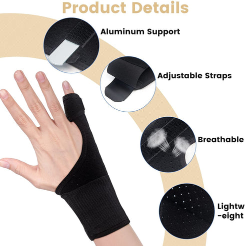 Trigger Finger Splint for Pinky Finger Pain Relief, Little Finger Brace Wrist Support for Carpal Tunnel Arthritis