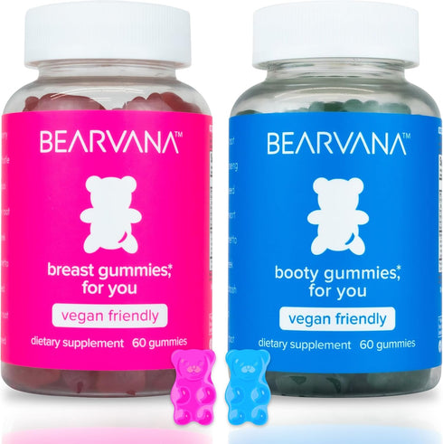 BEARVANA Top & Peach Support Combo Pack Multivitamin Gummies for Women |