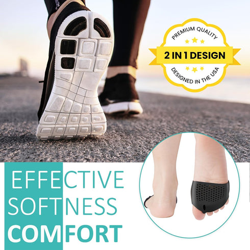 Metatarsal Pads, Gel Toe Separators, Bunion Corrector Cushion, Toe Spacers, Ball of Foot Cushions, Soft&Breathable, Idea for Mortons Neuroma, Blisters, Diabetic Feet, Hammer Toe, Rapid Pain Relief