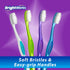 Dazzling Clean Manual Toothbrush, 10 Pack, Soft Bristles for Sensitive Teeth, Multiple Colors