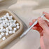 100 Pcs White Soft Nail Sponges, Ombre Nail Sponge Metal Grabber, Nail Brush Accessories for Manicure Art Tools