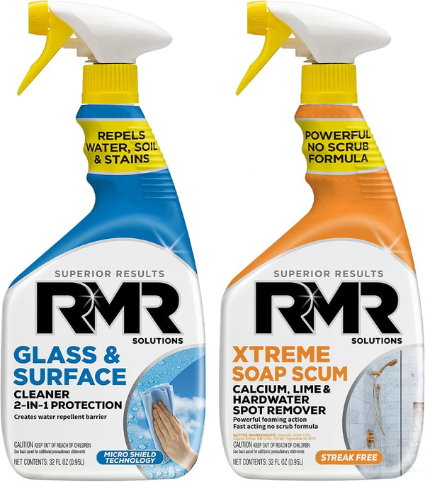 RMR Shower Shield Power Pack Glass & Surface Cleaner/Repellent + Xtreme Soap