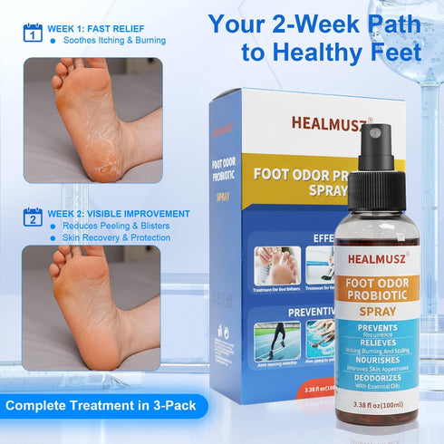 HEALMUSZ Athletes Foot Spray Antifungal,Foot Fungus Treatment for Fast Relief,Itch & Odor Control Spray