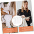 Healeved 3 Rolls Kitchen Cleaning Paper Towels - Non-Woven White Dish Cloths, Fiber Dishwashing Cleaning Pads