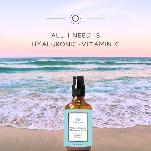 Ultra Hyaluronic Acid Serum for Face Skin 170 kDa with Vitamin C E Jojoba Oil, Best Anti Aging Serum
