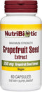 NutriBiotic Grapefruit Seed Extract Capsules - 250 mg, 60 Count Maximum Strength
