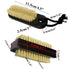 Wooden Nail Brush Cleaner Black X 2 in Natural 100% Boar Bristle for Cleaning Hand Finger Foot Toe, Fingernail Toenail Scrub Brush for Men Women Kids Manicure Pedicure (Two sided + w/Rope)