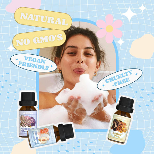 Set, Bath Fragrance Oils ARVIDSSON Natural Spa Essential Oils for Diffuser, Soap and Candle Making, Vanilla & Coconut