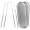 Gaia Guy Stainless Steel Tongue Scraper with Metal Case, 2 Pack Plastic Free Oral Care Tongue Cleaners