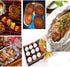 HENANCXF 200 Catering(Size:35 35cm*20m) PCS Aluminum Foil Sheets for Seafood, Mini Oyster and Scallop Shell Pans