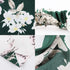 TOBATOBA Beautiful Floral Chiffon Headbands, 5 Pcs Boho Elastic Thin Fashion Headbands for Women
