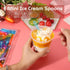 3 Inch Tiny Mini Tasting Spoons, Colored Disposables, Mini Sampling Spoon for Desserts, Ice Cream (30 PCS)