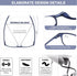 AQWANO Reading Glasses for Men Women, Blue Light Blocking, 4 Pack Lightweight TR90 Flexible Readers