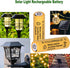 8 Packs 1.2V AA 900mAh Ni-CD Rechargeable Batteries for Outdoor Solar Lights, String Lights, Garden Lights, Solar Wall