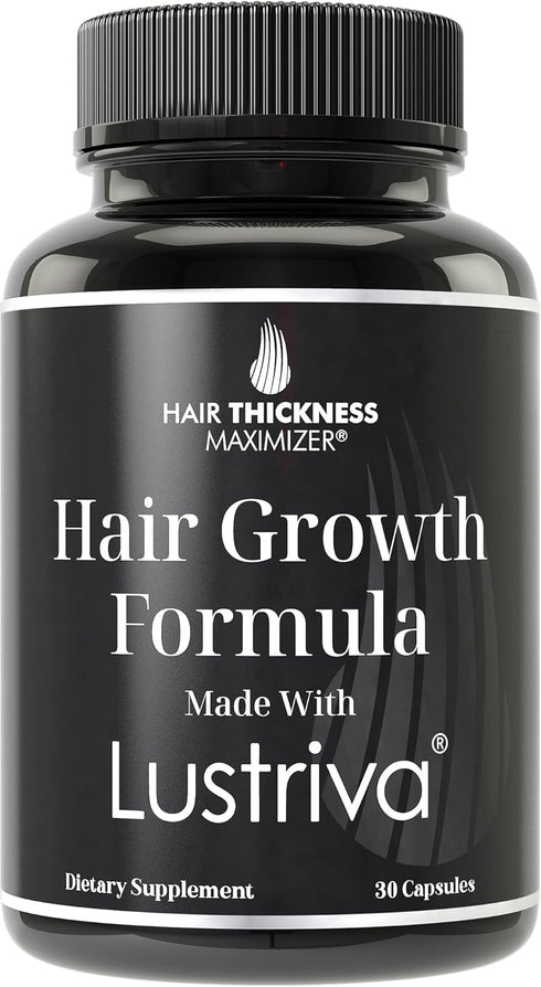 Lustriva + Biotin 10000mcg - Clinically Tested Hair & Skin Vitamins Supplement for Women & Men