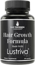 Lustriva + Biotin 10000mcg - Clinically Tested Hair & Skin Vitamins Supplement for Women & Men