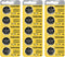 Toshiba CR2032 3V Lithium Coin Cell Battery (15 Batteries)