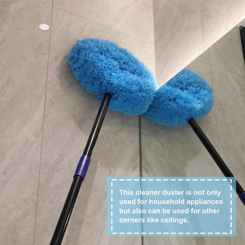 7 Ft Ceiling Fan Cleaner Duster, Washable with Long Pole, Reusable Duster for High Ceilings, Fans, Furniture