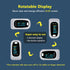 Fingertip Pulse Oximeter, Blood Oxygen Saturation Monitor with Rotatable OLED Screen and Storage Case (Silver)