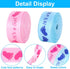 Whaline 2 Rolls Baby Shower Craft Ribbons, 20 Yards Blue Pink Satin for Gift Wrapping and Decorations