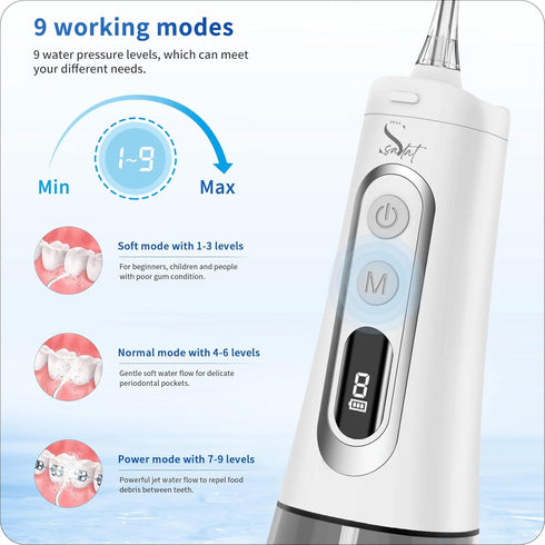 Sadat Cordless Flosser, Oral Irrigator, Portable Water Flosser for Teeth Cleaning and Flossing, Plaque Remover