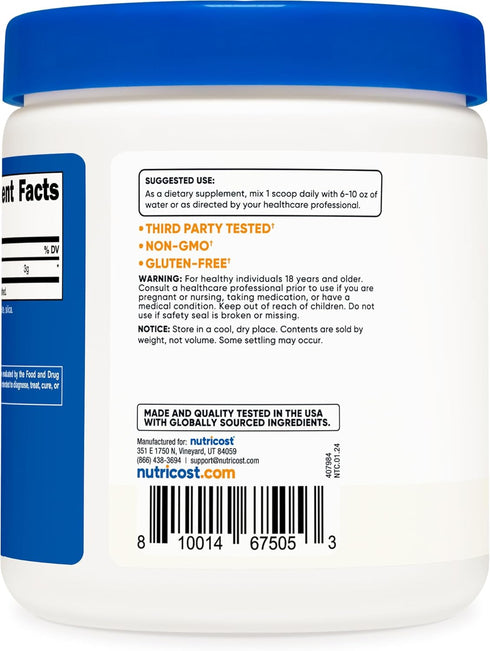 Nutricost L-Citrulline Malate (2:1) Powder, 300 Grams