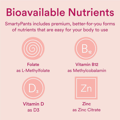 SmartyPants Women's Multivitamin Gummies - 60 Count, Sugar Free with Biotin, Omega 3, Vitamins D3, C, B12, B6, A, K &